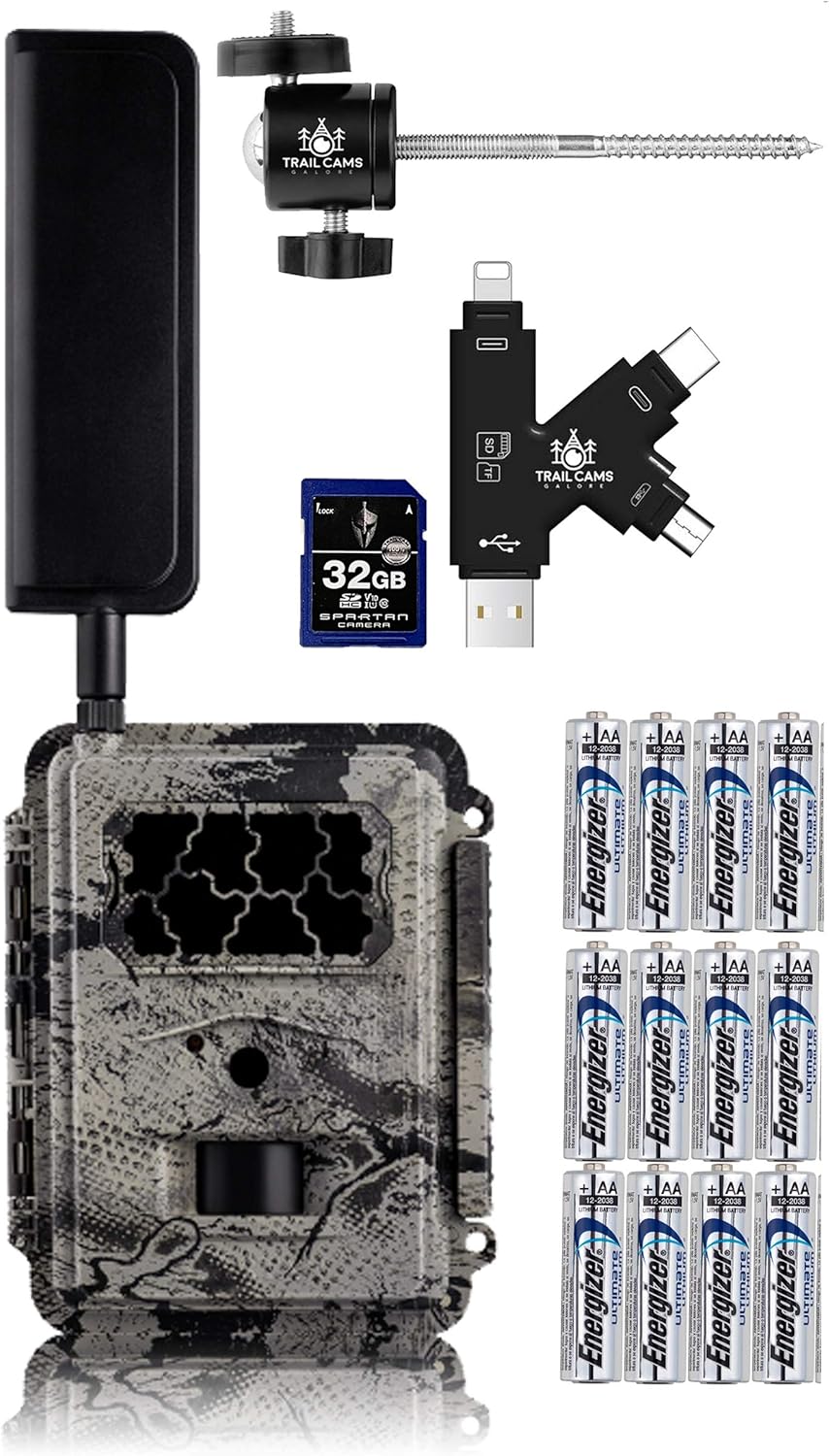 AT&T 4G LTE Wireless Trail Camera with Batteries, SD Card, Card Reader, and Mount Z664854