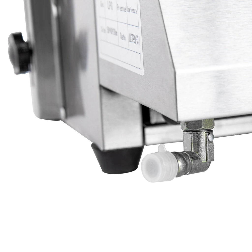 4-Burner Portable Propane Gas Grill with Steel Hood D593404