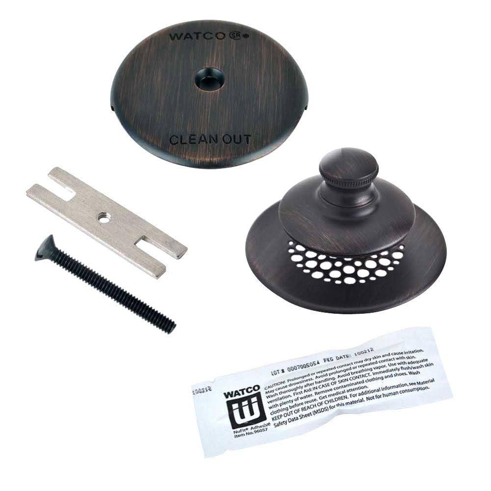 Rubbed Bronze Push Pull Trim Kit F9351
