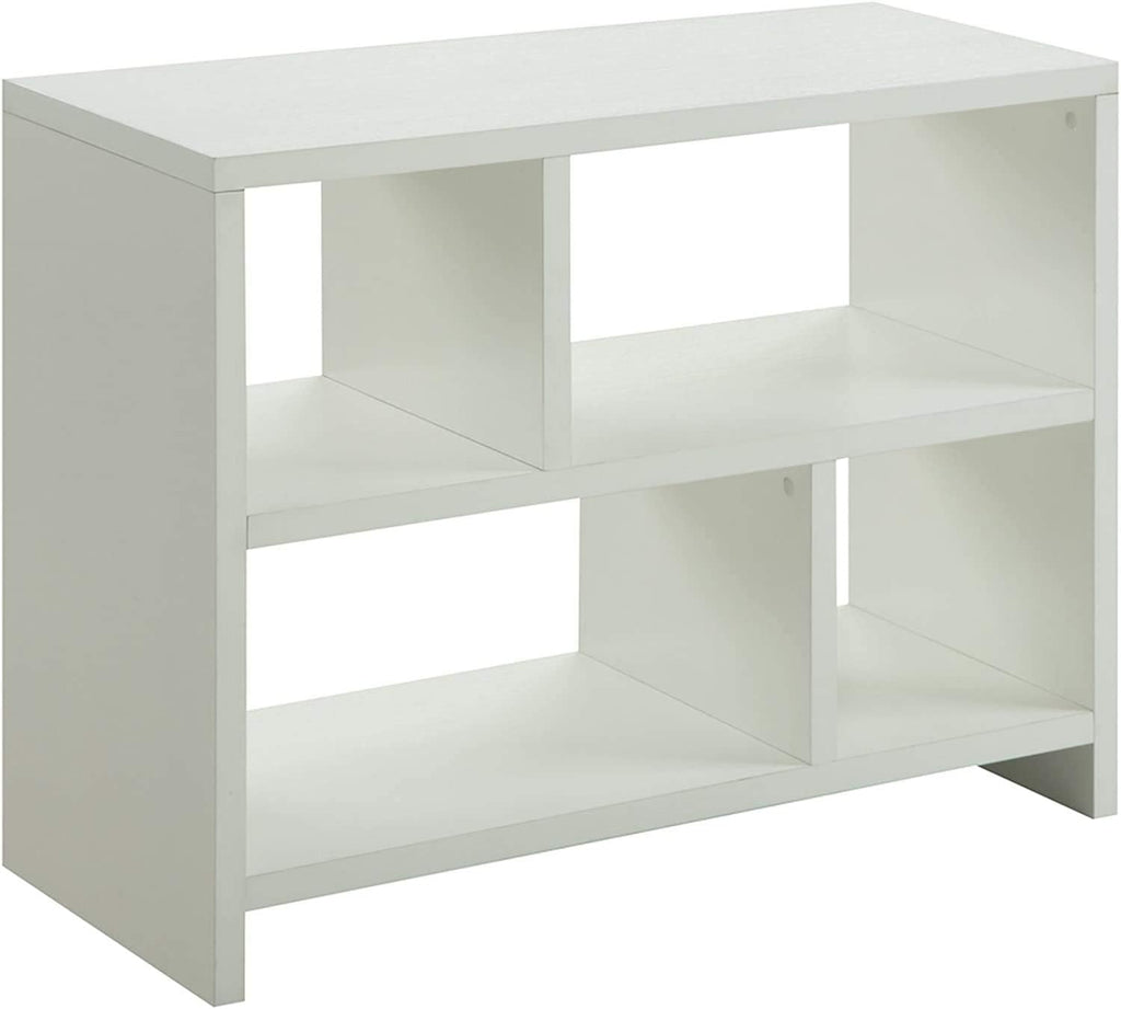 White Console Bookcase F366