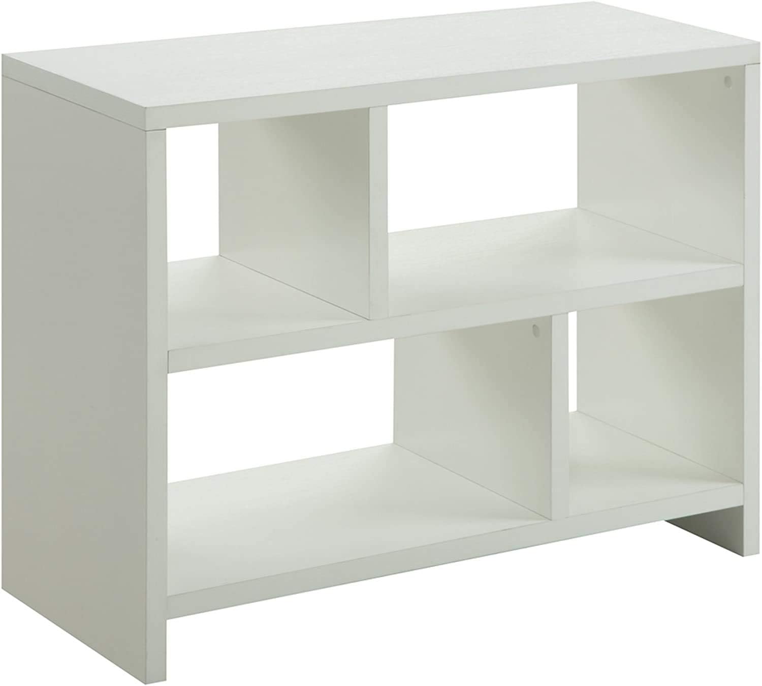 White Console Bookcase F366