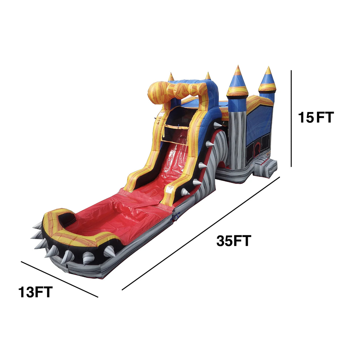 Inflatable Bounce House Water Slide with Splash Pool N786185