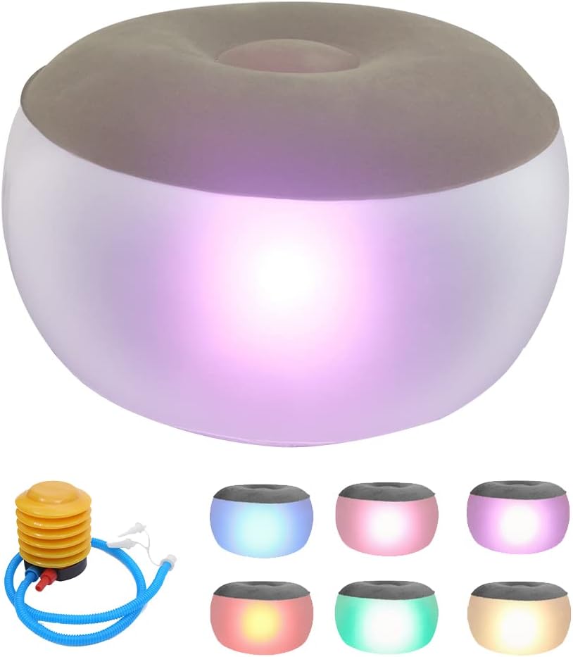 Inflatable LED Chair with Remote and Foot Pump B519