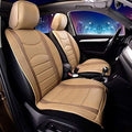 Beige Leatherette Front Car Seat Cushions M5033