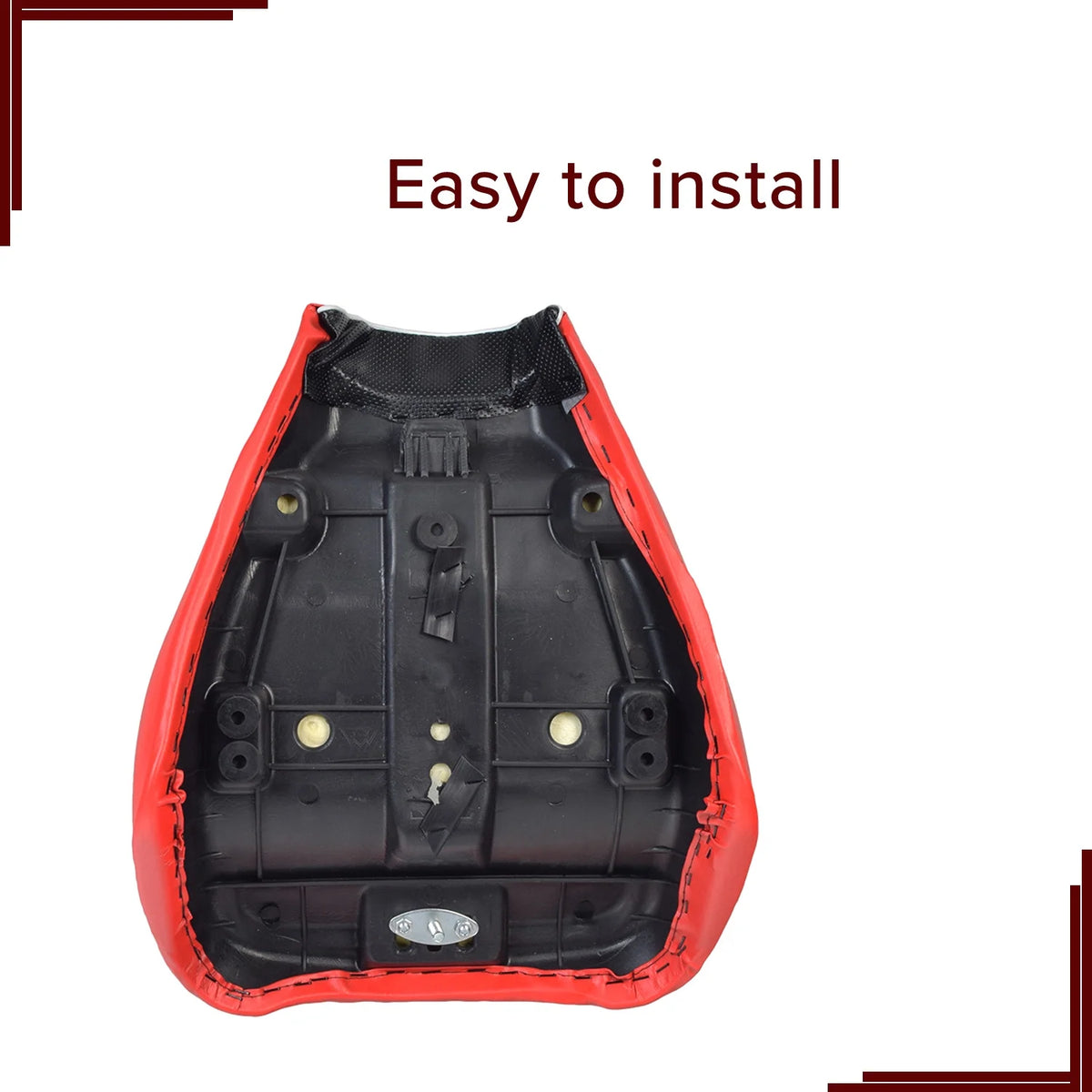 Black & Red Seat for Baja MB165 & Falcon Mini Bikes A296511