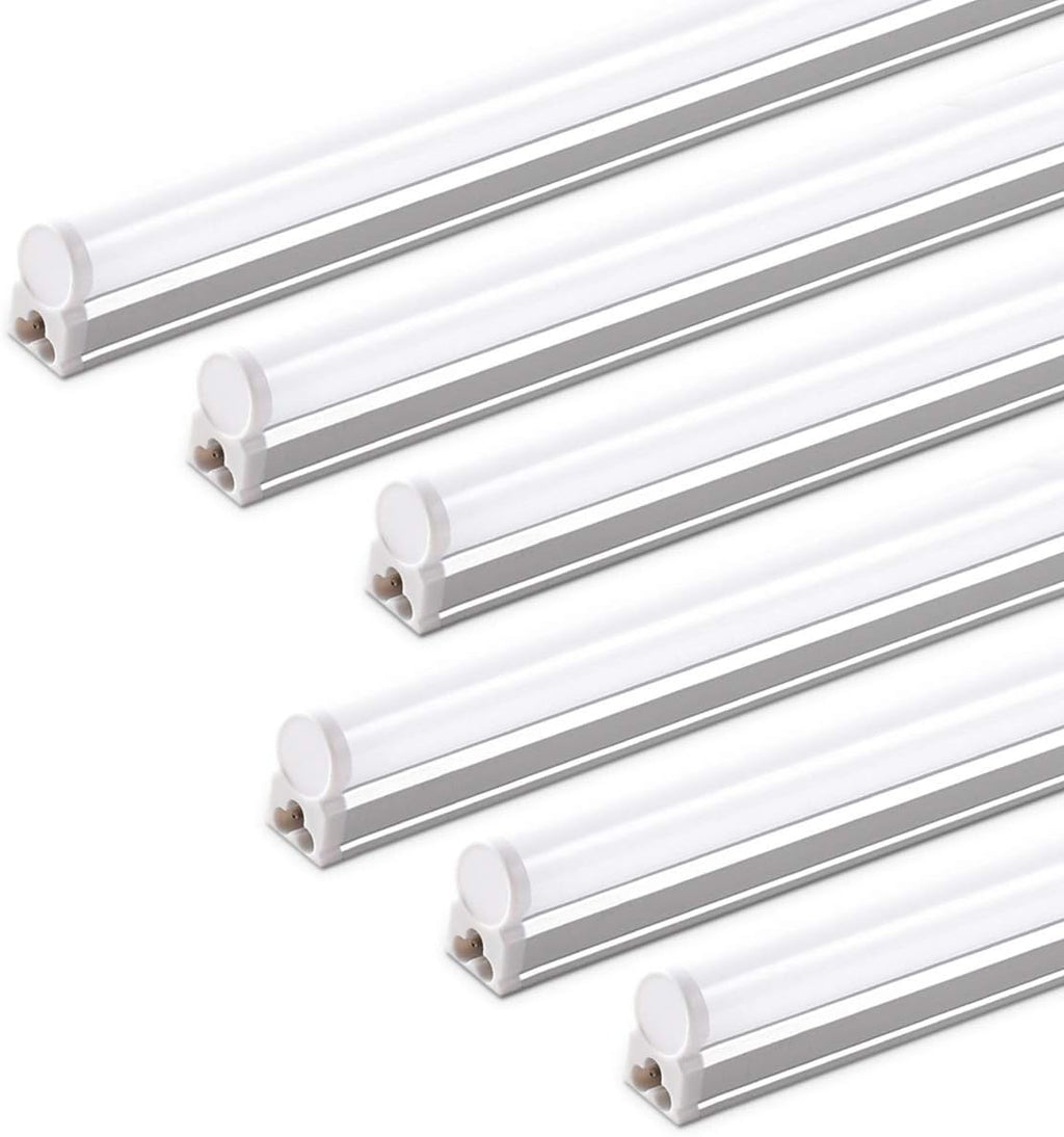 LED T5 Integrated Single Fixture, 4FT, 2200lm, 6500K, 20W, Utility Shop Light L137