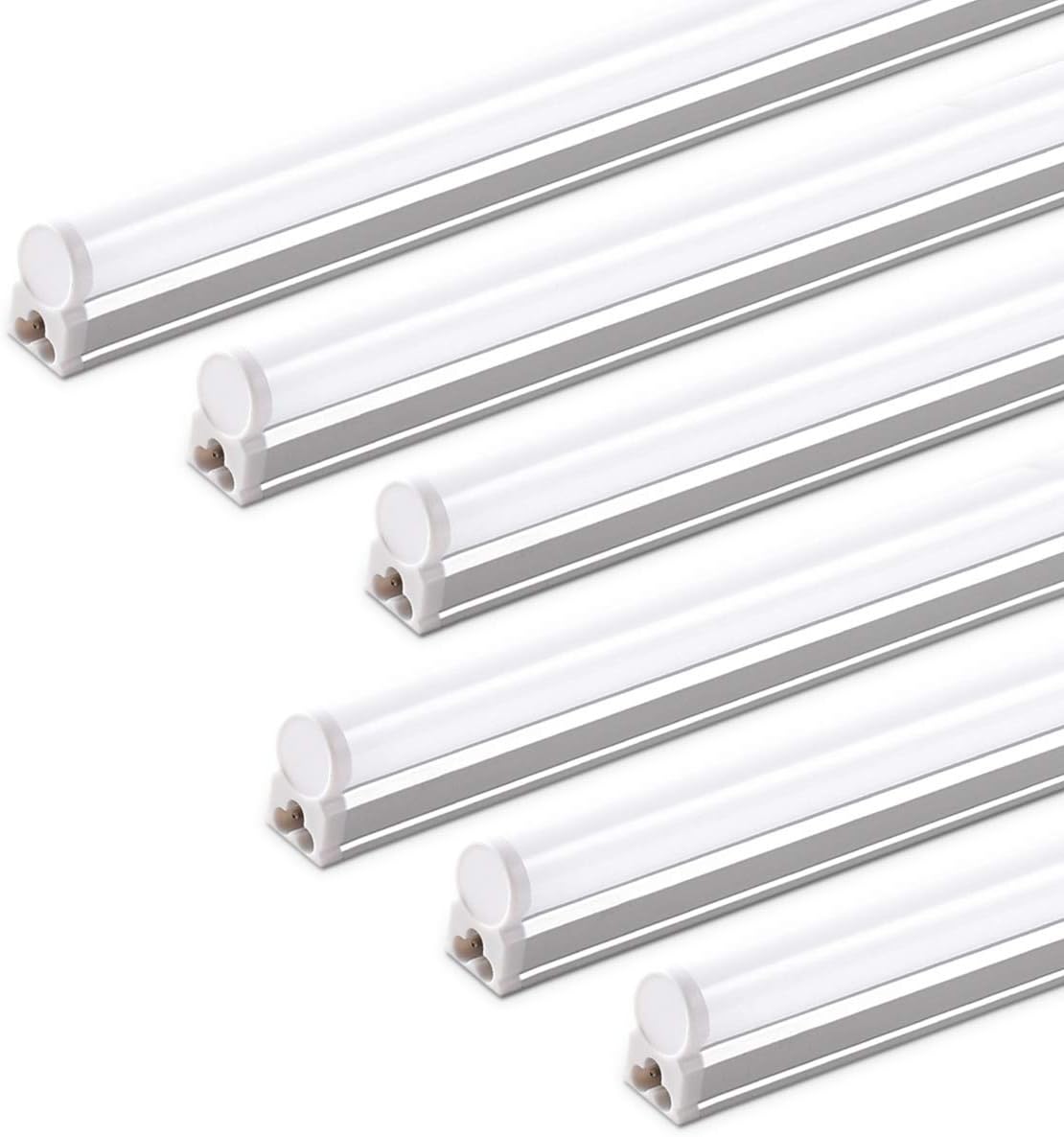 LED T5 Integrated Single Fixture, 4FT, 2200lm, 6500K, 20W, Utility Shop Light L137