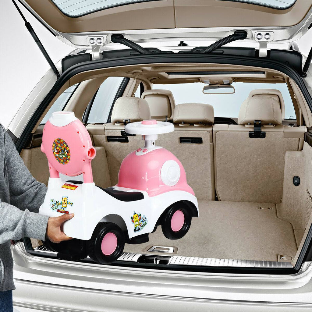 Pink Ride on Push Car with Music Box & Horn J183