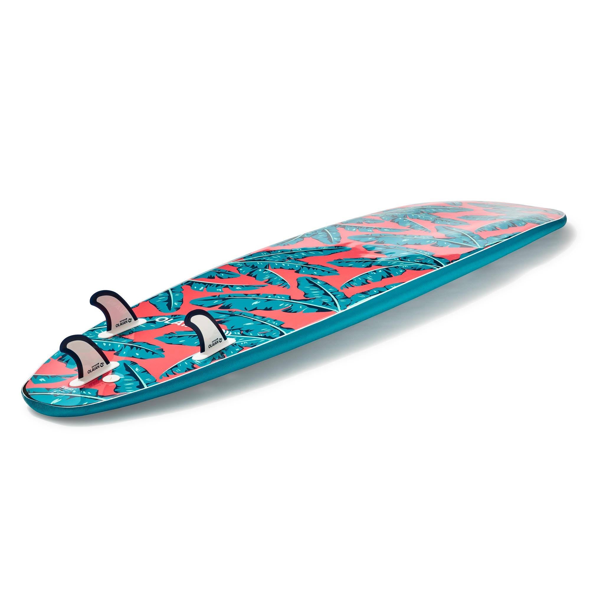 7x22 Foam Surfboard with Leash and 3 Fins X75284