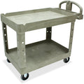 Heavy-Duty 2-Shelf Utility Cart S417