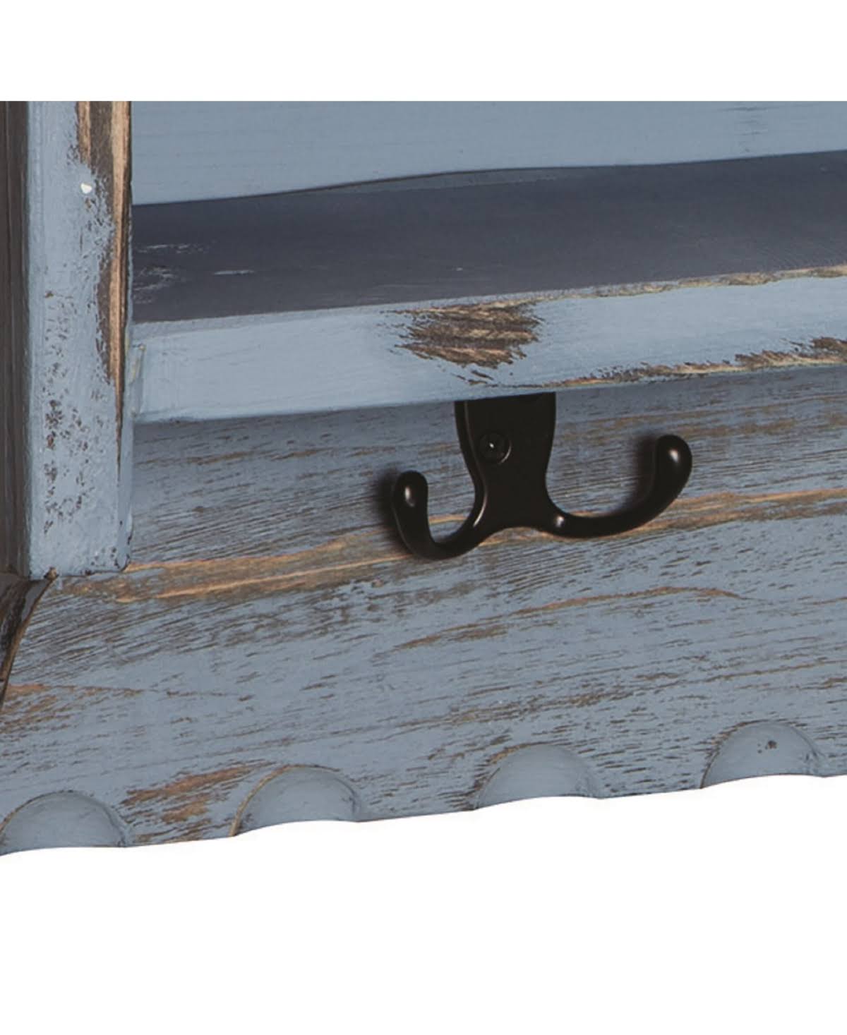 Blue Coat Hook with Storage Cubbies Y8705
