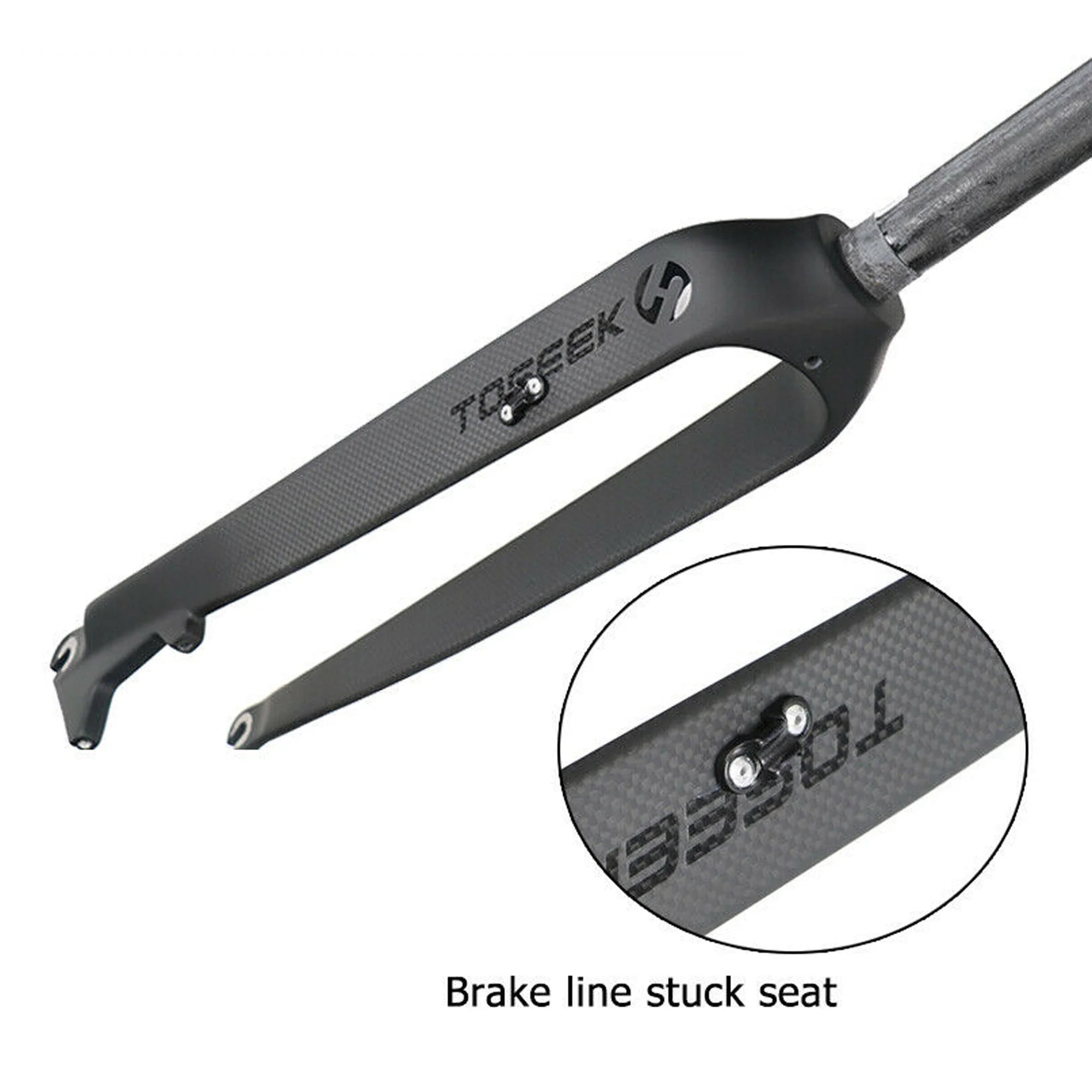 MTB Rigid Fork 1-1/8" Full Carbon Fiber Disc Brake Fork 26/27.5/29'' Straight Tube Mountain Bike Front Forks L643630