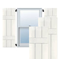 12x22W x 33x22H Real Wood Pine Board-n-Batten Shutters D7491