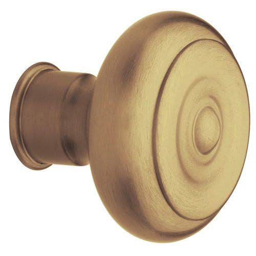 Satin Brass and Black Single Knob K806