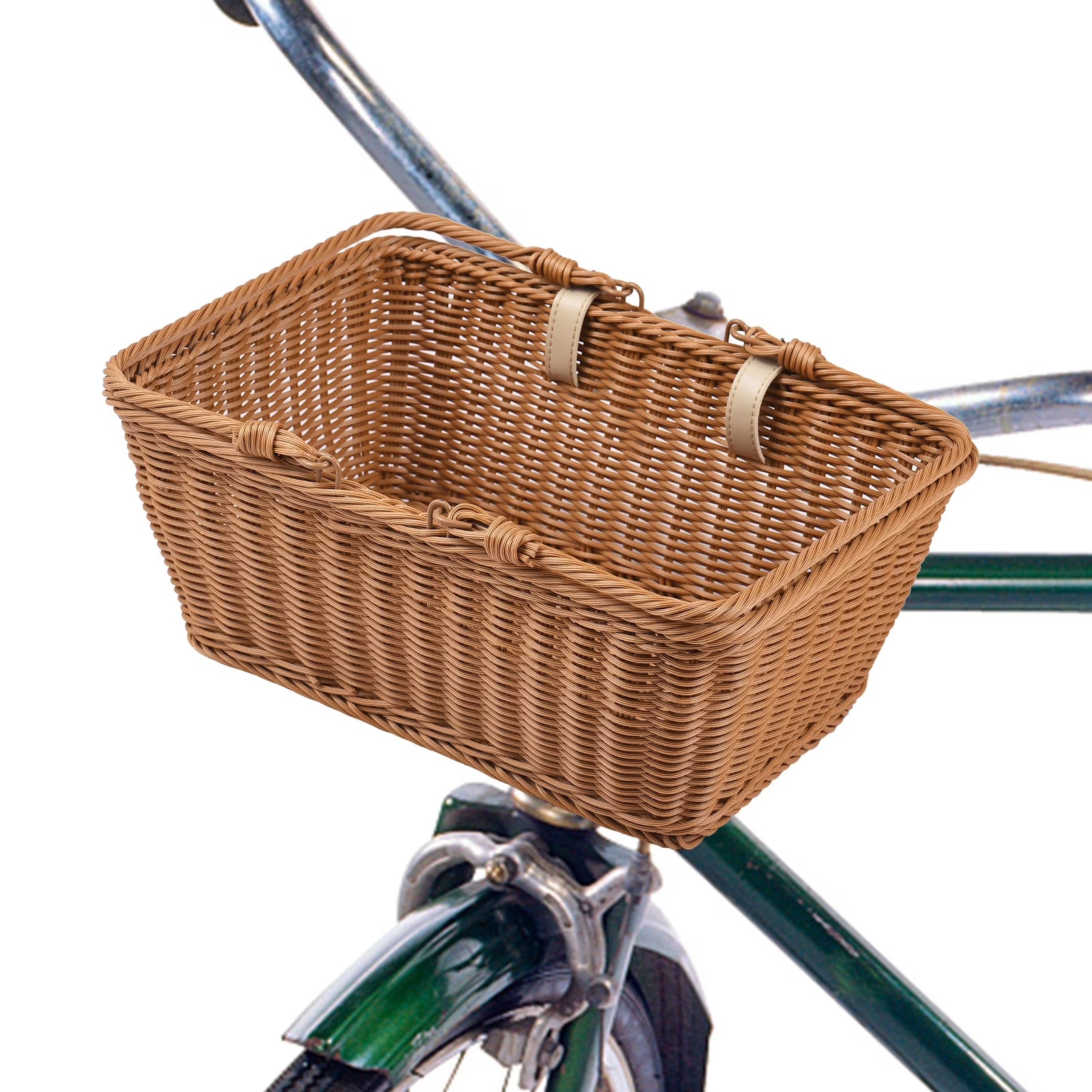 Hand Woven Wicker Bike Basket W3411