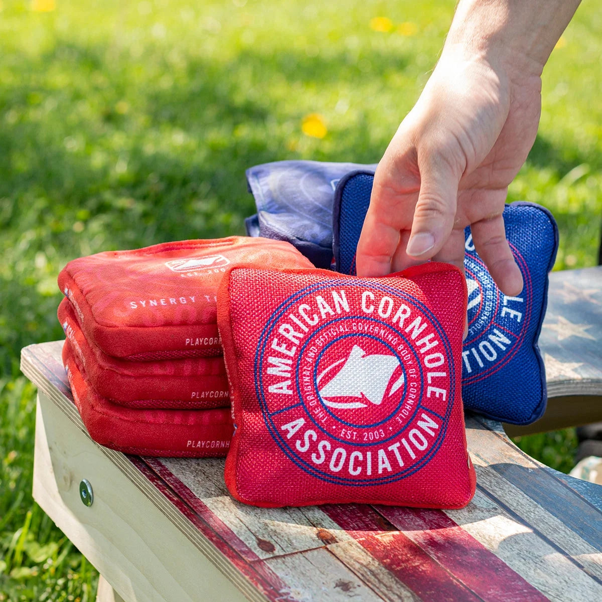 6-in ACA American Cornhole Association Official Regulation Bags Dual Sided Edge Technology Synergy Touring Pro S619