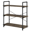Rustic Brown 3-Shelf Bookcase T1676