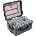 Black/Gray Case with Photo Dividers & Lid Organizer Y575923