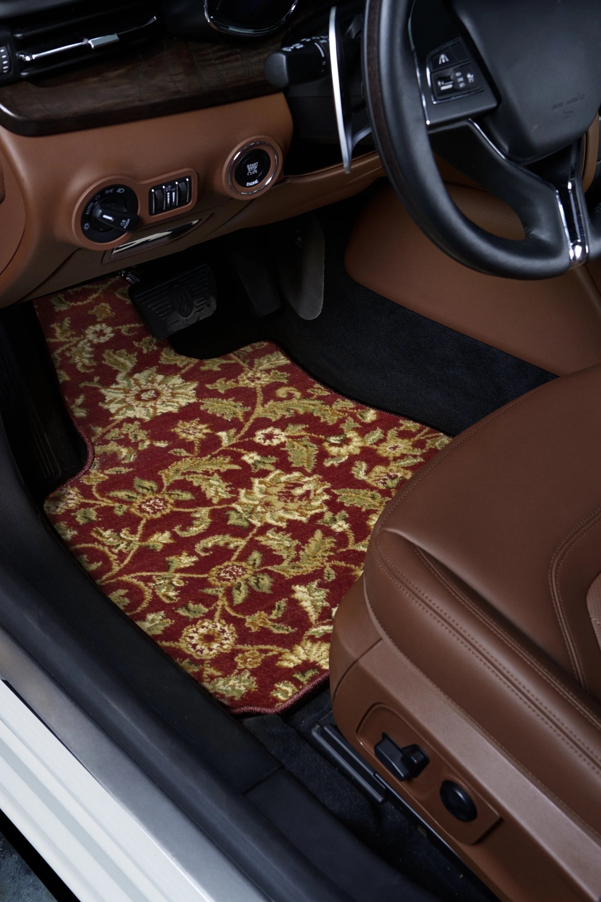 Red Oriental Car Mats I3304