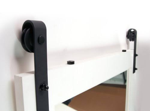 Matte Black Door Barn Hardware Kit B362
