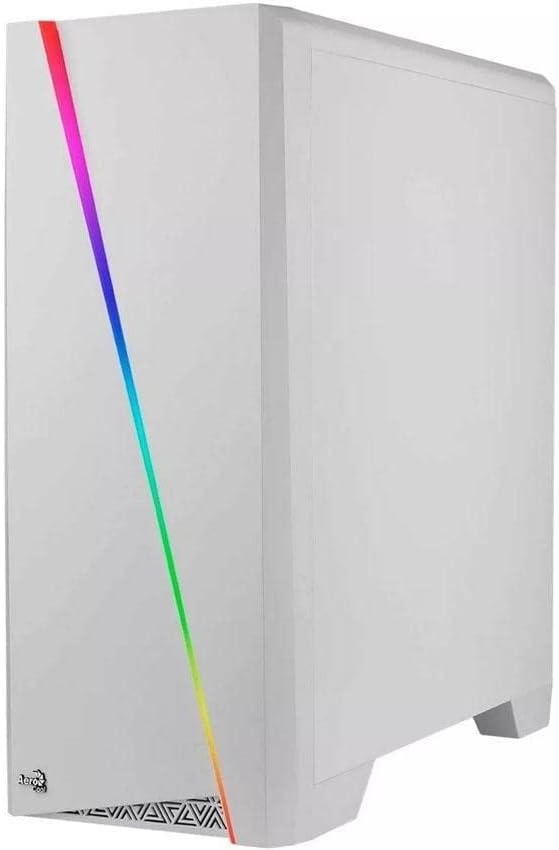 White RGB Mid Tower Computer Case F11140