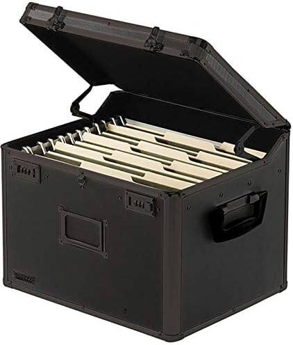 Locking File Storage Chest, Tactical Black, Pack of 2 J382