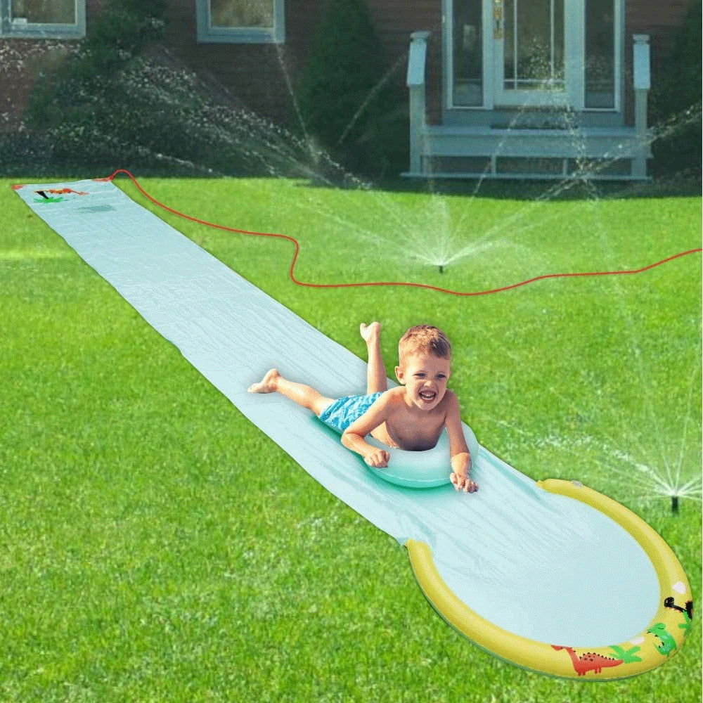 Super Giant Water Slip and Slide 192" x 29" with Body Board and Hose Attachment B448411