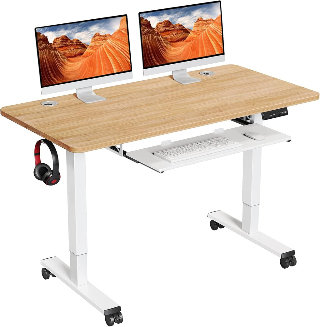 Electric Standing Desk Adjustable Height 48x24 in with Memory Controller S9320