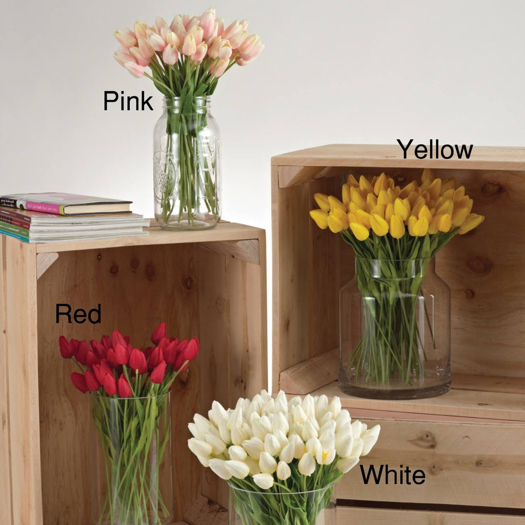 Yellow Petite Tulip 9-Piece Bunch Long Set of 12 Pcs U953