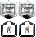 2 Pcs Stainless Steel Tool Box Latch T Handle Latches with Lock W678392