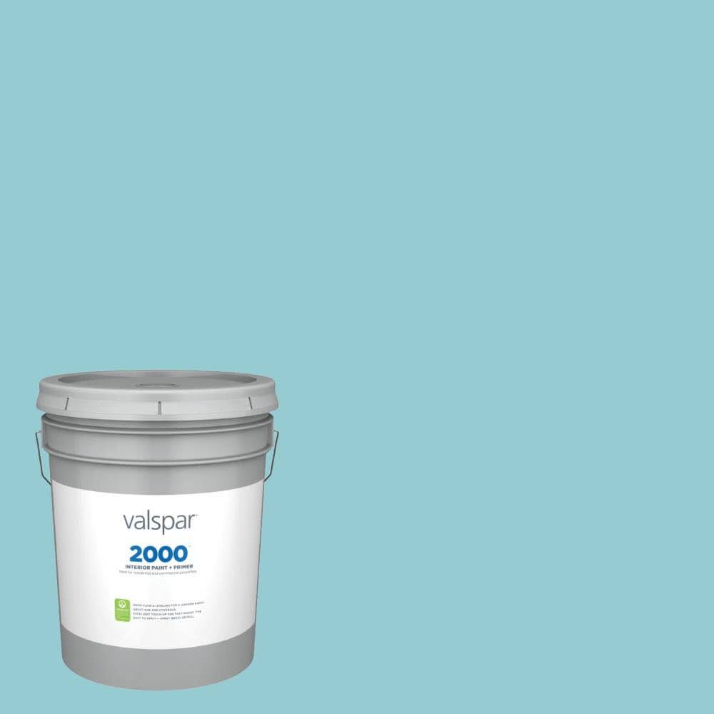 Eggshell Breezy Aqua Interior Paint (5-Gallon) N354