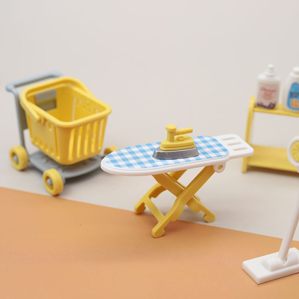 1:12 Mini Dollhouse Washing Machine Vacuum Cleaner Laundry Room Set Play Toys Z3672