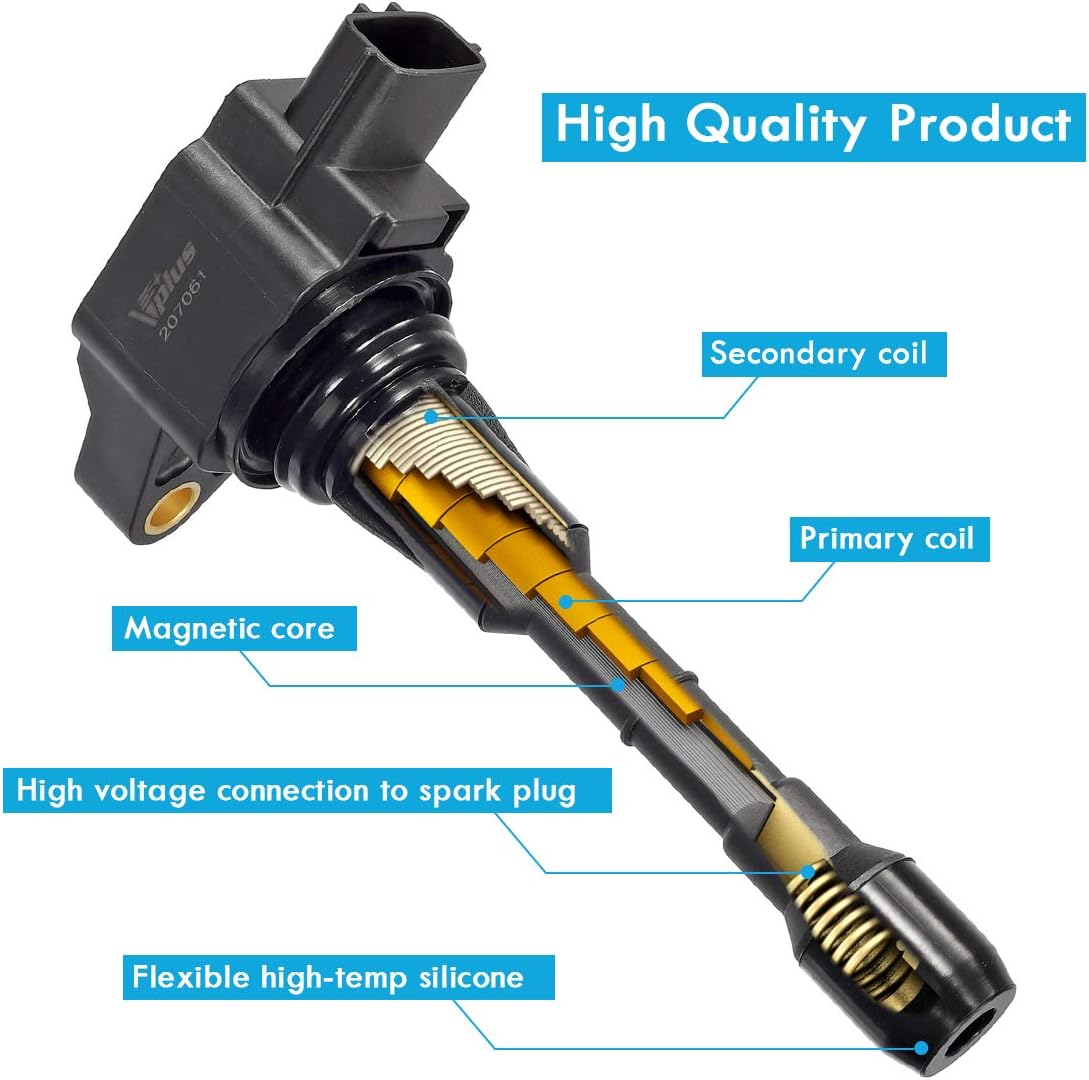 Set of 6 Ignition Coils & Spark Plugs for 3.5L V6 P40066