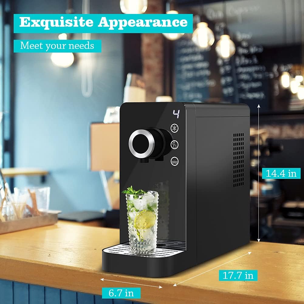 Black Countertop Sparkling Water Maker Q916594