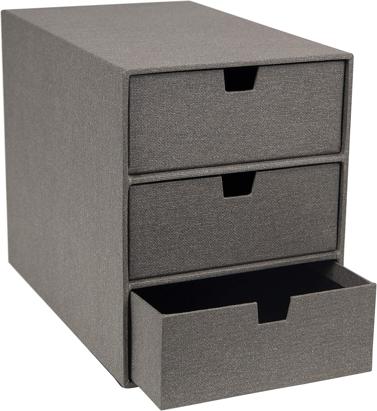 3-Drawer Canvas Fiberboard Desk Organizer I93373