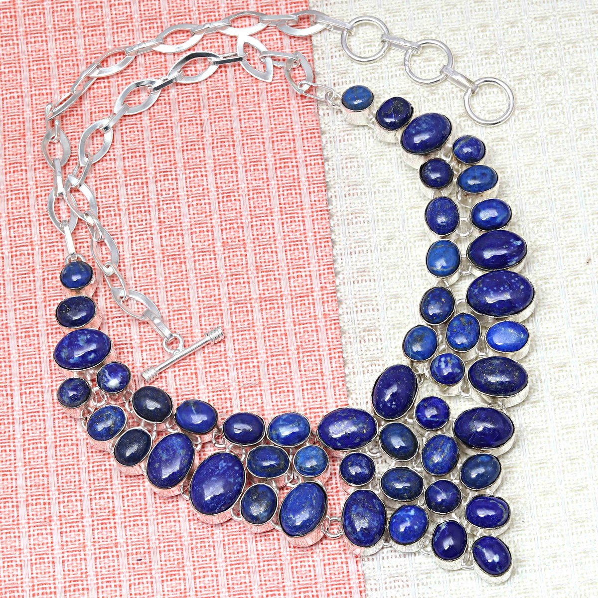Lapis Lazuli Cabochon Gemstone Necklace S512040