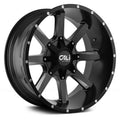 Satin Black/Milled Spokes 20x9 5-127/5-139.7 0mm 87mm Wheels E528