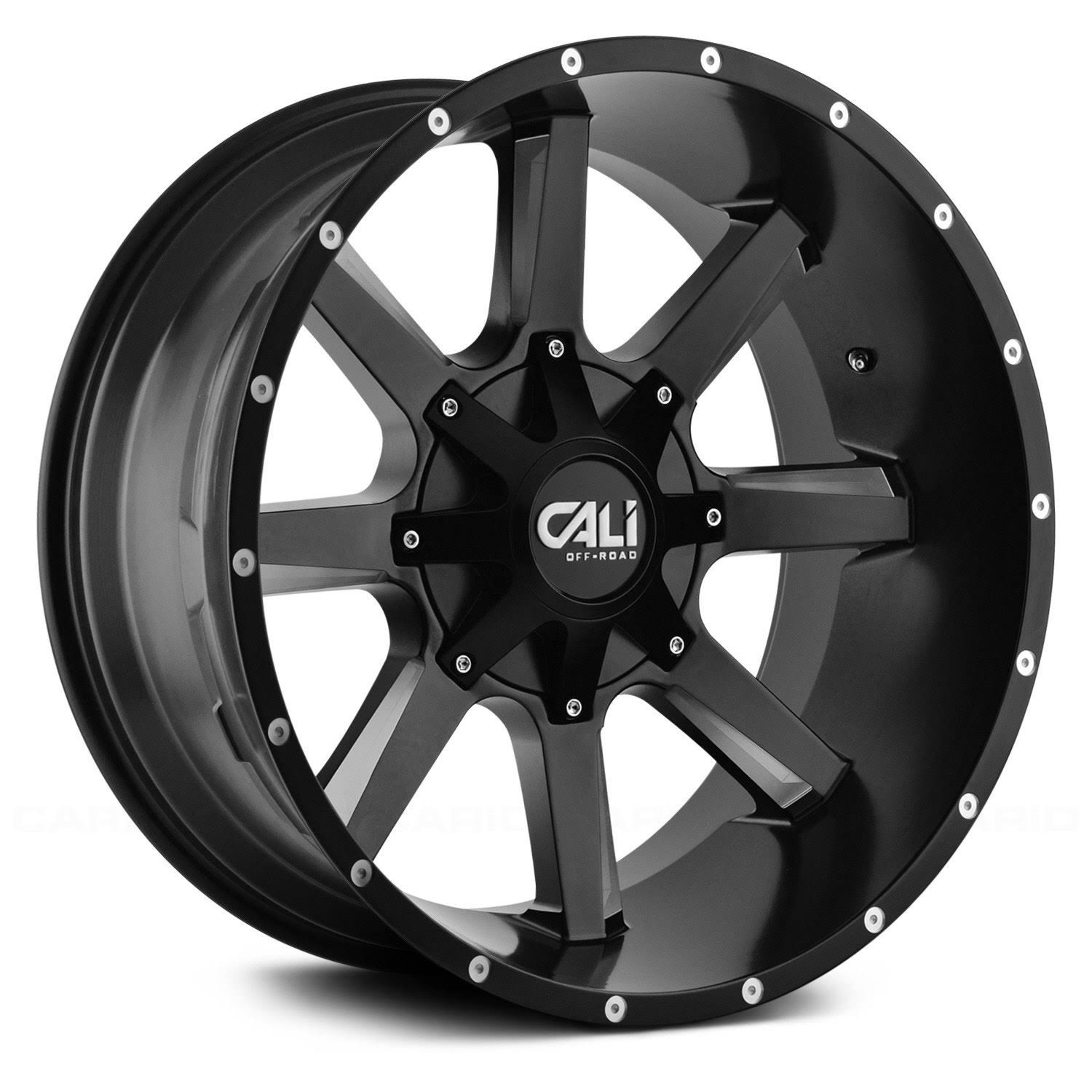 Satin Black/Milled Spokes 20x9 5-127/5-139.7 0mm 87mm Wheels E528