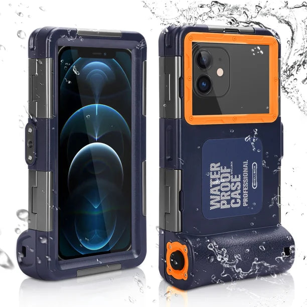 Waterproof Protective Case for Phones Up to 6.9 Inch with Lanyard A789