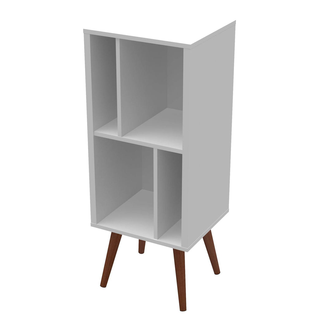Large White Cubby Bookcase M75408