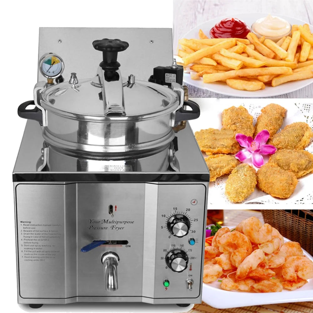 16L Electric High Pressure Stainless Steel Fried Chicken Stove S434
