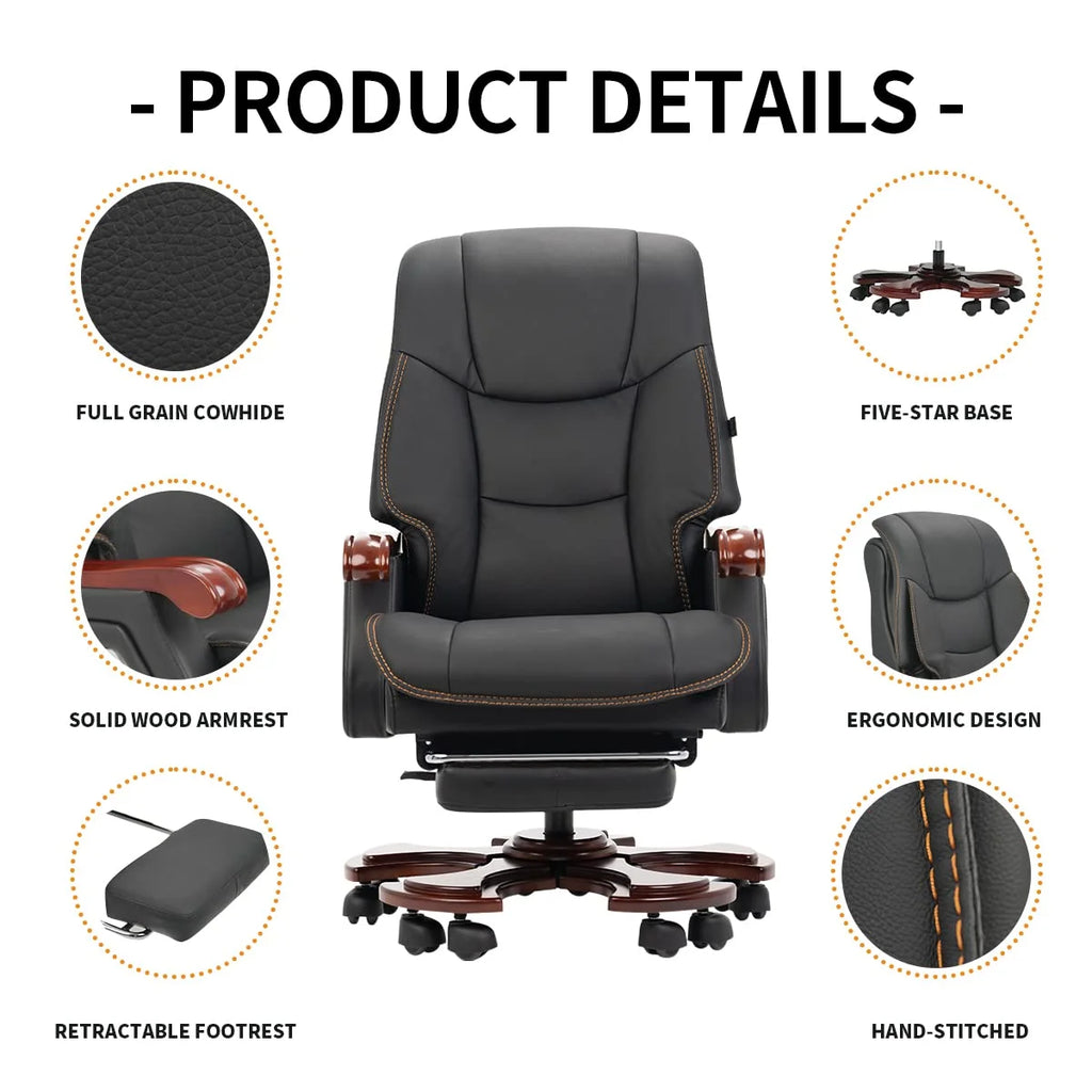 Leather Executive Swivel Office Chair V158