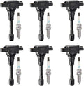 Set of 6 Ignition Coils & Spark Plugs for 3.5L V6 P40066