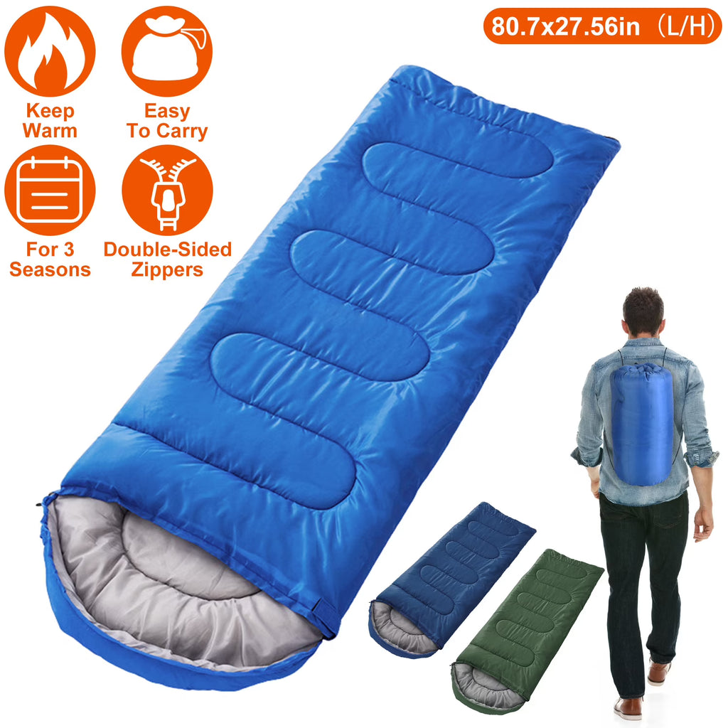 Royal Blue Backpacking Sleeping Bag with Carry Bag G722002