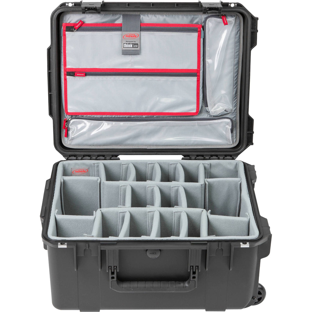 Black/Gray Case with Photo Dividers & Lid Organizer Y575923
