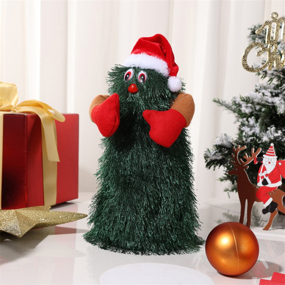 Christmas Tree Plush Toy Dancing Singing Doll X9501