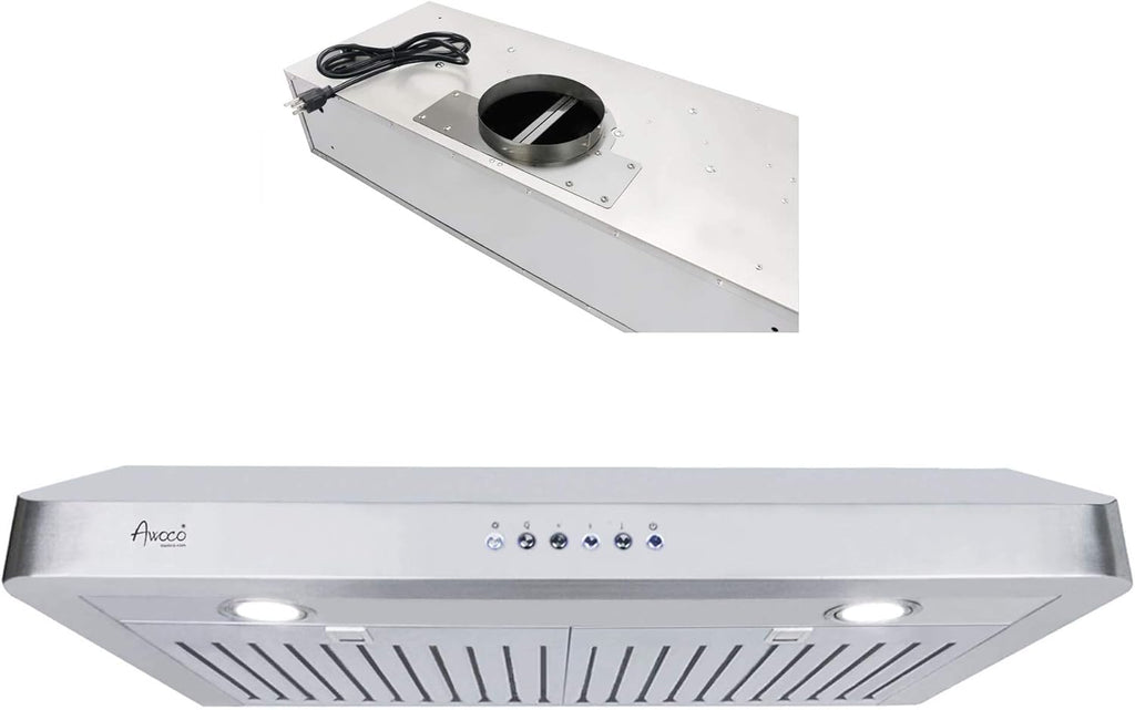 Rectangle Vent Range Hood with LED Lights J959818