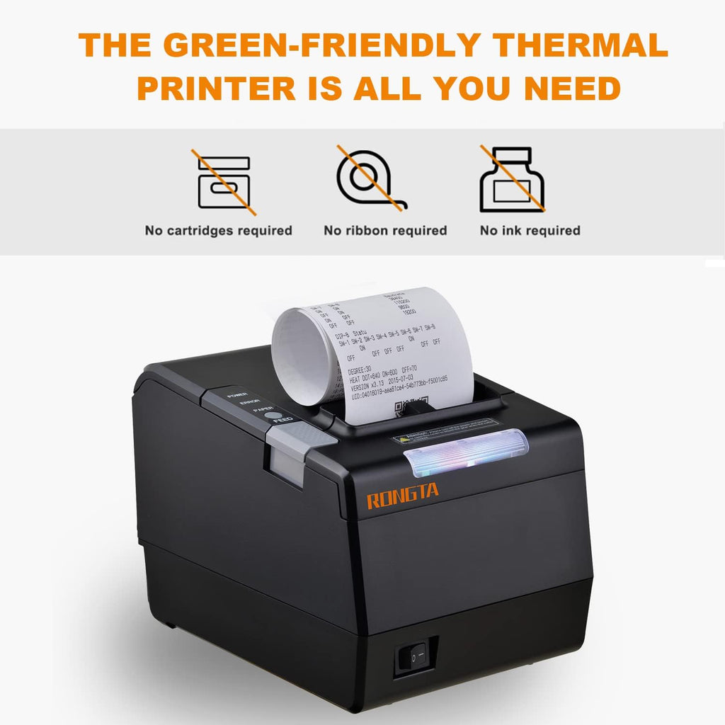 80MM Direct Thermal Receipt Printer with Auto Cutter G654423