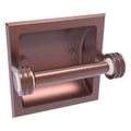 Recessed Toilet Paper Holder with Dotted Accents Antique Copper Z939