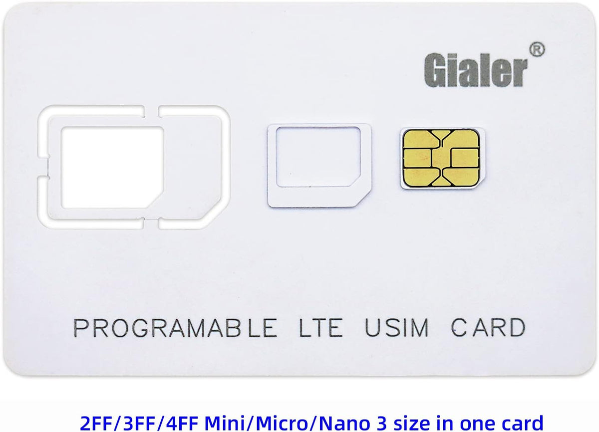 SIM Card Program Kit with Multi SIM Card Reader, 5pcs Programmable USIM Cards, 3 in 1 Card Adapter U915